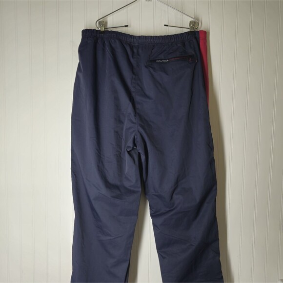 Vintage Nautica Competition Windbreaker Pants XXL Men's 90s Lined Nylon Logo - Picture 6 of 9